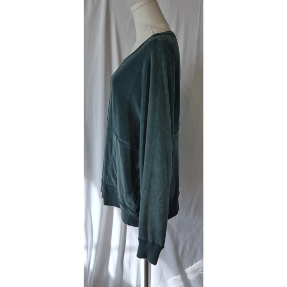 Free People Movement Womens Strive On Jewel Velour Sweatshirt Small - Picture 8 of 11